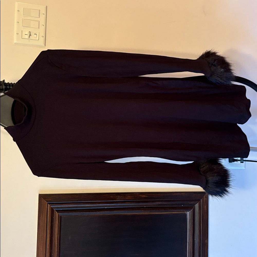 SHEIN Black Ribbed Knit Top